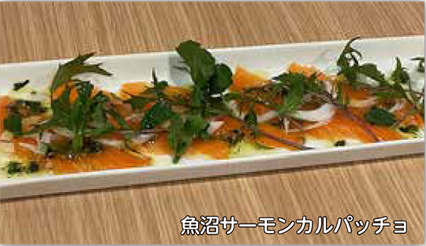 魚沼サーモンカルパッチョ